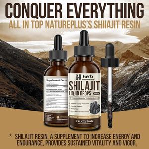 OEM/ODM Pure Himalayan Shilajit Drops Energy & Immunity Boost para adultos 50ml 5ml Dosis 24 meses Vida útil - Product Image 6
