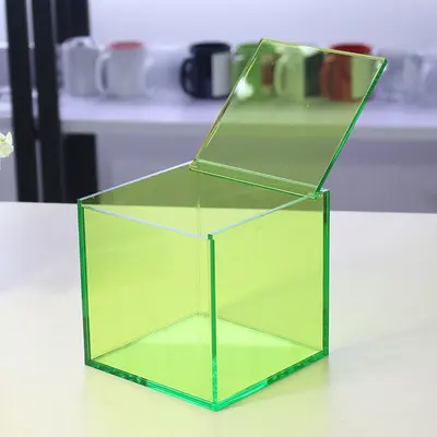 Profession elle Fabrik benutzer definierte Großhandel transparent oder verschiedene Farben Acryl Box kleine Acryl Box