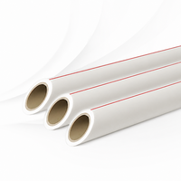 Tuyaux PPR durables pour eau froide et chaude, résistants aux hautes températures, moulés pour l'installation de plomberie domestique