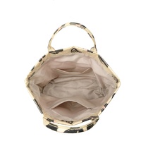 Sac fourre-tout léopard pour femme, sac à main en PVC, grande capacité, sacs de plage d'été pour femme
