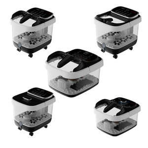 Masajeador de baño de pies Nuevo masajeador de baño de <span class=keywords><strong>spa</strong></span> de pies de plástico eléctrico portátil inteligente para el hogar con calor - Product Image 1