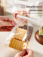 Sacs d'emballage refermables à fermeture éclair Snowflake Crisp pour biscuits, toffee, nougat, bonbons et snacks
