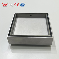 Drain Lantai Shower Desain Modern Persegi dari Baja Tahan Karat 304 Grosir Pabrik, Drain Shower Baja Tahan Karat 304