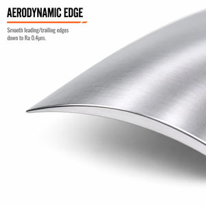 Cuchilla de acero inoxidable mecanizada por CNC personalizada 5 para modelo de aeronave, túnel de viento para detector con electroerosión por hilo - Product Image 4