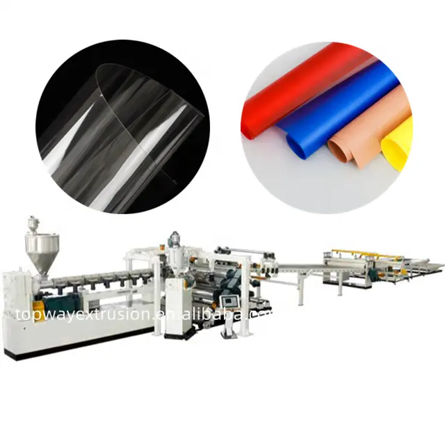 Transparent Plastic Sheet Making Machine Plastic Soft Plate Extrusion Line