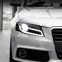 Ensemble de phares LED KGKB pour Audi A4 A4L RS4 S4 B8 2009-2012, mise à niveau haute configuration, lentille de projecteur, accessoires d'outillage