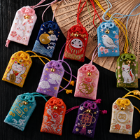 Fabricante de Omamori, Bolsa de Amuletos de Buena Suerte, Omamori Bordado, Amuletos Personalizados de la Suerte con Oración y Deseo Japonés