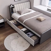 Vente en gros en Chine lits en bois de luxe design OEM pour chambre à coucher lit King Size matelas mobilier moderne