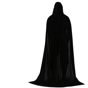 <span class=keywords><strong>Cape</strong></span> longue en velours à capuche gothique pour femmes et hommes inspirée des costumes de méchants de la télévision et du film-pour les rôles de vampires - Product Image 4