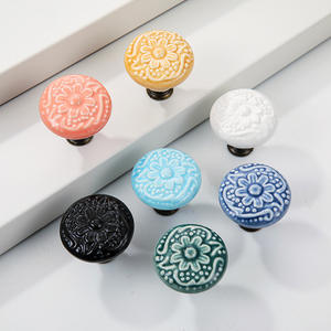 Tirador de Cerámica para Cajón y Puerta de Armario con Diseño Retro de un Solo Orificio - Product Image 5