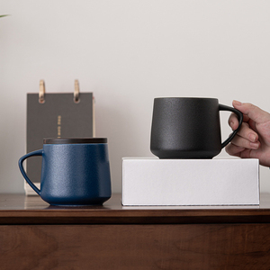 Laser Engraving Porcelain Tea Cup Wood Cover Ceramic Coffee Mug Custom logo Printed - Product Image 2