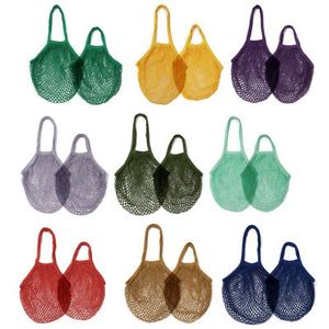 Cheap Large Reusable Organic Cotton Custom Tote Mesh Tote Shopping <b>String</b> Net Fruit Mesh <b>Bags</b> for Vegetables and Package - Product Image 6