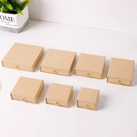 Boîte cadeau en papier rigide de haute qualité, style tiroir, taille personnalisable pour l'emballage de colliers, bracelets et bijoux, vente en gros