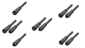 Dinglian Outdoor Lightings M12 Conector de cables a prueba de agua 250 voltajes 10A Corriente nominal Cobre Nylon Plástico/Enchufe de metal - Product Image 6