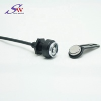 Lecteur de sonde iButton STM TMR-IRON-PLH à un fil avec LED et couvercle étanche noir, garantie de 3 mois pour le contrôle d'accès intérieur