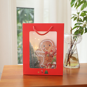 Bolsas de papel impresas personalizadas Bolsas de regalo Caja de papel reutilizable de lujo Caja de regalo lujosa Papel de embalaje para decoraciones navideñas - Product Image 5