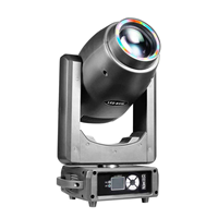 LED 300W 3-in-1 Muster Moving Head 9 Farben+Weiß Regenbogeneffekt 0-100% Linear Dimmbar 1-25Hz Multi-Strobe DMX512-Steuerung