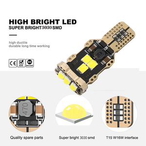 Uper-minibombilla LED CANbus para coche, luz derecha de 16 T15 T10 12V, 24smb - Product Image 2