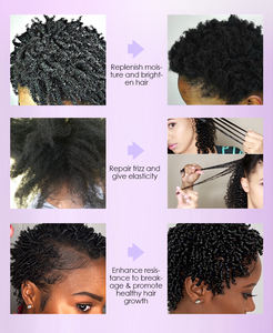 Hace que el cabello sea sedoso y suave, fortalece las bombillas del cabello, Etiqueta Privada, productos para el cuidado del cabello afroamericano - Product Image 5