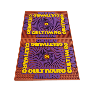 Printed <b>Silicone</b> PVC Pub <b>Mat</b> Rubber Beer Spill Pad Bar Runner Drip Tray Non Slip Service <b>Mat</b> for Cafes - Product Image 4