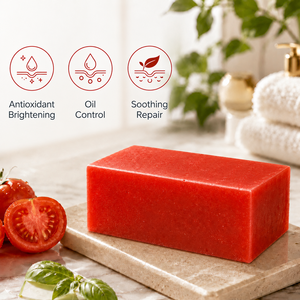 <span class=keywords><strong>Sapone</strong></span> Solido Naturale Biologico Artigianale OEM/ODM con Olio Essenziale di Pomodoro, Sbiancante e Controllo Oleosità <span class=keywords><strong>per</strong></span> Pelli Grasse e Acneiche - Product Image 2