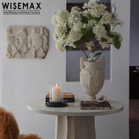 WISEMAX FURNITURE Ornements de table de mariage de style français moderne, vase à fleurs en céramique pour hôtel, restaurant, bureau, villa