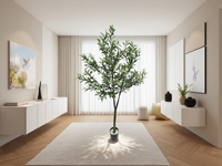 Arbre d'olivier artificiel d'intérieur, décoration scandinave variée pour la décoration d'anniversaire, plantes, arbres, olivier artificiel