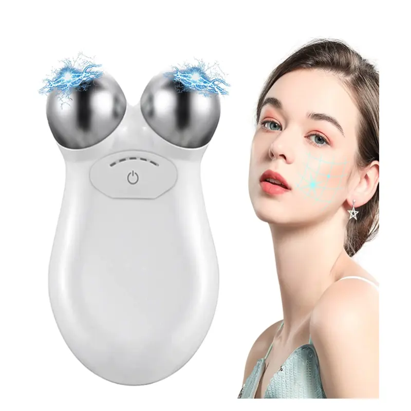KKS Beauti 제품 피부 회춘 3D EMS Microcurrent 리프트 퍼밍 토닝 장치 전기 마이크로 전류 얼굴 마사지