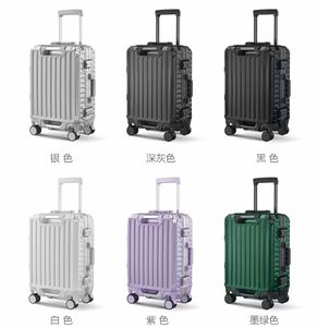 Valise de voyage d'affaires à double fermeture éclair, fabrication de valises, séparation sèche et humide, doublure humide, serrure douanière TSA, chariot en aluminium PC - Product Image 6