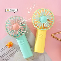 Nouveau ventilateur électrique portable USB mini rechargeable, silencieux (36-45 dB), 5 pales, avec logo bicolore, idéal pour le bureau