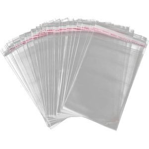 Clear Resealable OPP Plastic <b>Bags</b> 6x8 Inches Self Adhesive Sealing For Food Bakery Storage <b>Packing</b> - Product Image 1