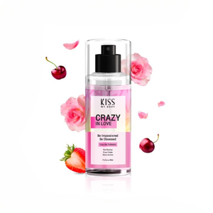 Perfume Corporal Kiss My Body Crazy in Love 88ml, Convierte Cada Momento en Inolvidable con Bayas Rojas, Pétalos de Rosa y Ámbar Dulce - Product Image 3
