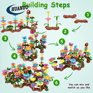 STEM教育ガーデニングは子供のためのおもちゃのふり274 PCSフラワービルディングブロック - Product Image 2