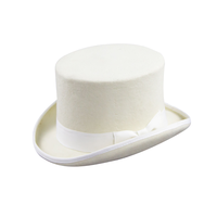 Chapeau Ushanka 100 % Laine Automne-Hiver Style Rétro Britannique Chapeau Haut de Gamme pour Homme Chapeau Magique à Couronne Haute Vente en Gros