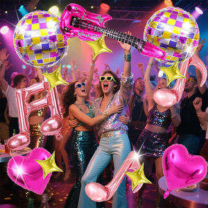 Set de Globos con Notas Musicales para Decoración de Fiesta de Cumpleaños, <span class=keywords><strong>Rock</strong></span> <span class=keywords><strong>and</strong></span> <span class=keywords><strong>Roll</strong></span> - Product Image 6