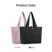 Sac fourre-tout en nylon prêt à être expédié pour femmes, logo personnalisé, grande capacité, multi-poches, fermeture éclair, sac à bandoulière, vente en gros pour le travail, la gym, les voyages
