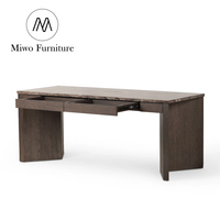 Bureau d'ordinateur et de travail en bois massif, design présidentiel moderne et antique, avec tiroir, pour bureau, chambre et bureau à domicile