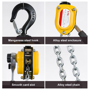 1 tấn mới của nhãn hiệu Palăng xích thép & nhôm Nâng Công cụ vận hành bằng tay đòn bẩy Palăng xích với công suất 1 T - Product Image 5