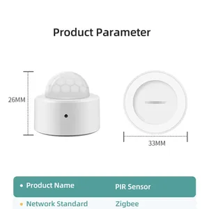 2 trong 1 ZigBee Mini PIR Motion <span class=keywords><strong>Detector</strong></span> + BRIGHT Lux Ánh sáng thụ động hồng ngoại an ninh báo động chống trộm cảm biến - Product Image 6
