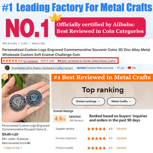 <span class=keywords><strong>Monete</strong></span> Commemorative Personalizzate con Logo Inciso, Souvenir 3D in Lega di Zinco, <span class=keywords><strong>Monete</strong></span> Challenge all'Ingrosso con Smalto Morbido Personalizzato - Product Image 2