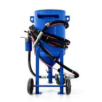Machine de sablage à haute pression mobile de type humide avec moteur pour l'élimination de la rouille des métaux