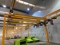 Pont roulant mobile flexible KBK de 1500 kg, système de levage suspendu léger pour la manutention des matériaux en atelier