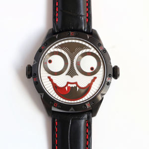 Montre personnalisée Konstantin Chaykin Joker Green Halloween édition limitée en acier inoxydable pour homme, bracelet en cuir de luxe, mouvement automatique NH35 - Product Image 5