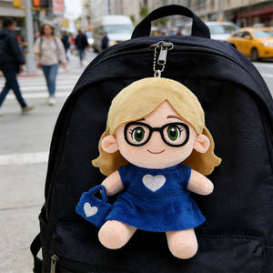 Muñecos de Peluche Personalizados de Personajes de Dibujos Animados, Juguete de Peluche Personalizado y Caja Sorpresa, Llavero de Muñeca, Mascota Escolar - Product Image 3