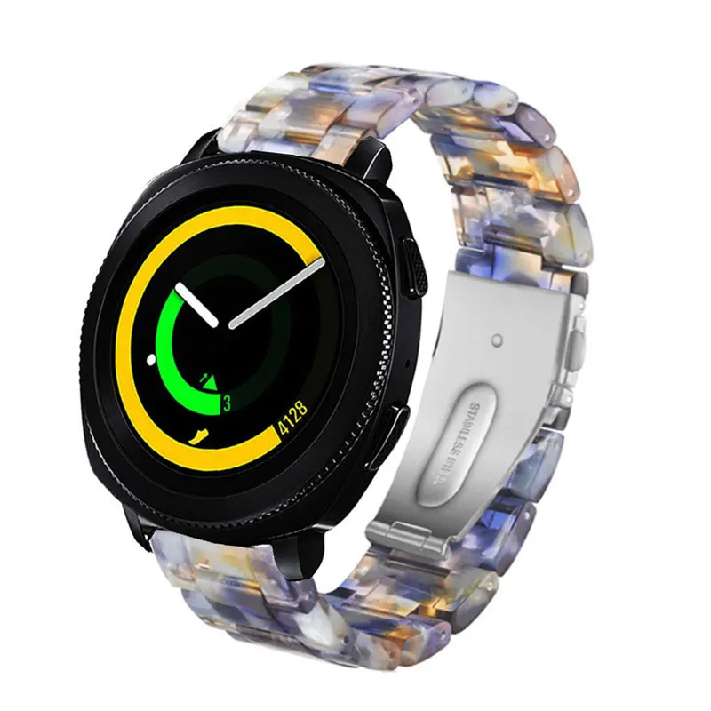 22mm Resin strap for samsung galaxy watch 3 46mm amazift gtr 3 pro huawei watch gt 2/2e/3/3pro band Replacement Bracelets