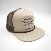 Casquette Trucker Snapback Unisexe Personnalisée Richardson Dobby Oxford Mesh 168 avec Logo Personnalisé et Design à 7 Panneaux à Visière Plate