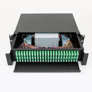 APT good quality and price 19'' 1U ODF 24 Port 48 port SC fiber optic patch panel distribution terminal box