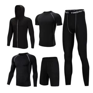 Мужская спортивная одежда для тренировок в тренажерном зале, спортивные костюмы для тренировок, одежда для бега и бега