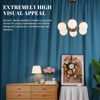 Moderne premium ijzeren glazen hanglamp met hoge lichtopbrengst, oogbeschermend, 2700K, voor restaurants