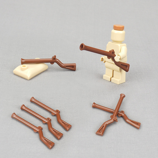 Building Block Weapon Flint-fire Rifle Assembly Scene Accessories 2561 Model Small-part Assembly Toy